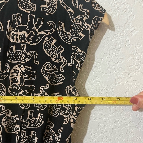 Anthropologie Maeve Elephant Noronha Faux Wrap Size XSmallP - Picture 12 of 12